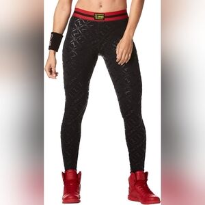 Zumba Next Level Long Leggings Bold Black XXL  NWT new